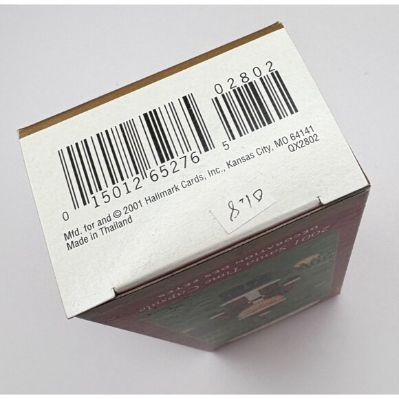 Hallmark Keepsake Christmas Ornament Santa Time Capsule with Scroll Inside 2001 - Picture 9 of 12